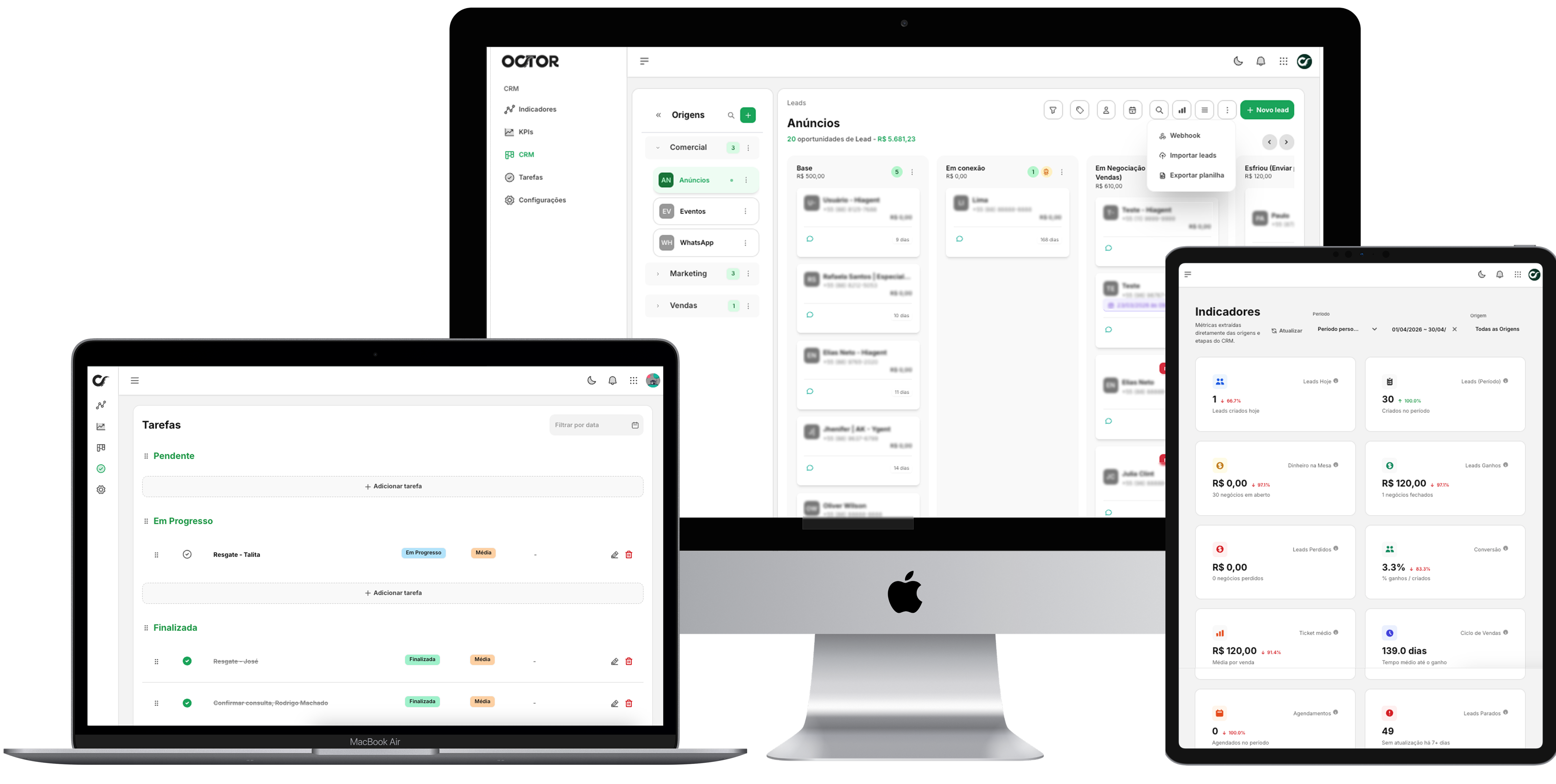Octor CRM - Gestão de Leads para Clínicas