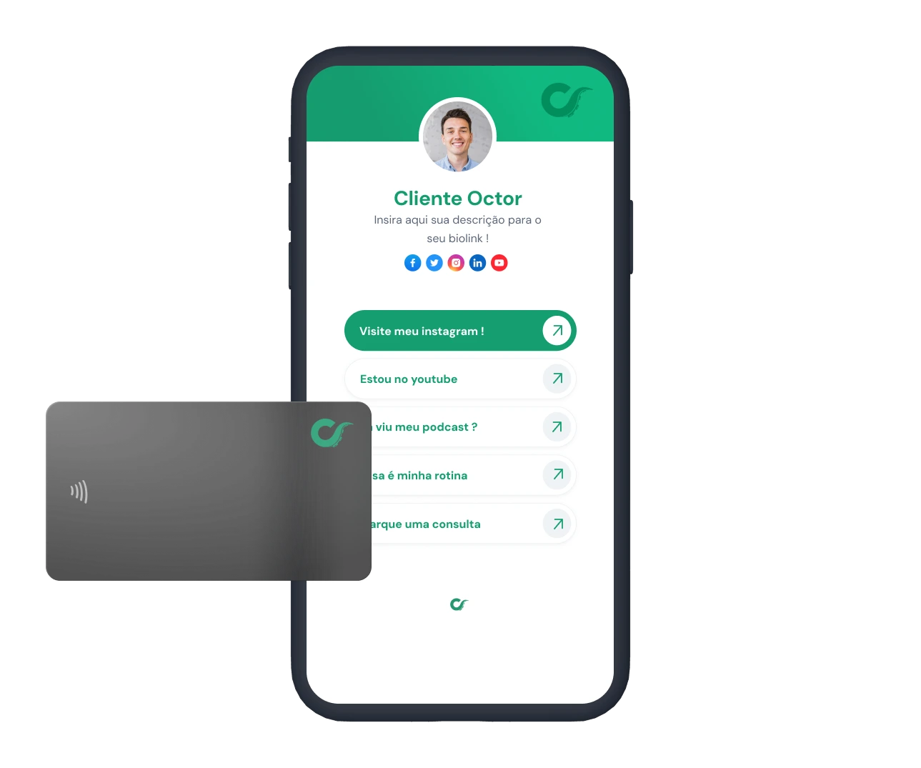 Experiência Octor Link em smartphone
